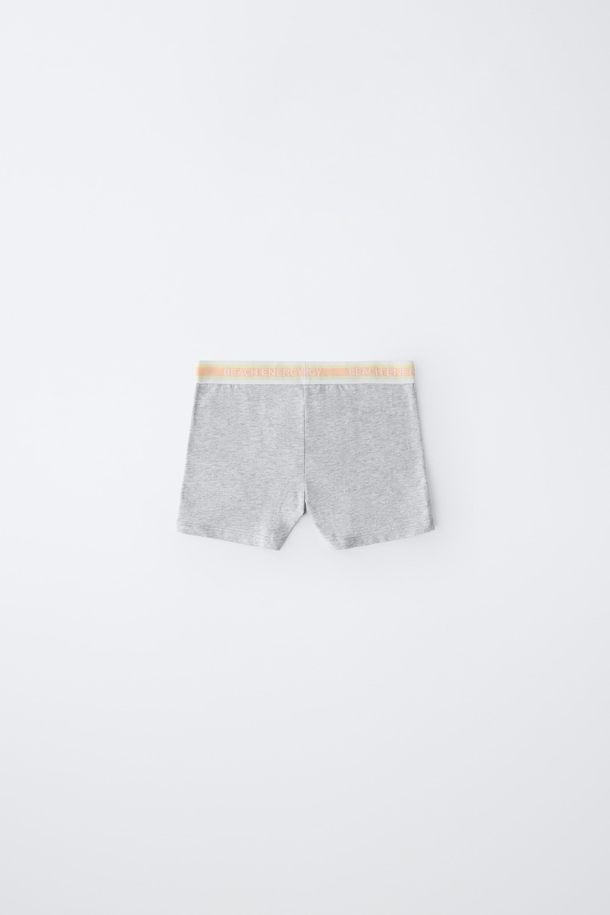 6-14 YEARS / FIVE-PACK OF TEXT BOXERS
